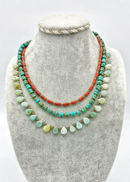 Collar piedras naturales