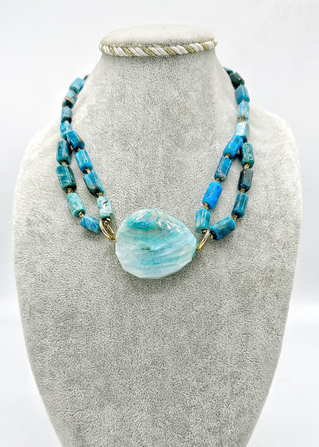 Collar apatito azul