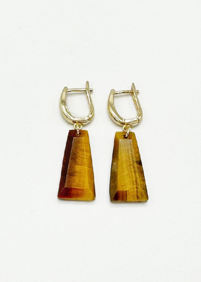 Pendientes ojo de tigre 2