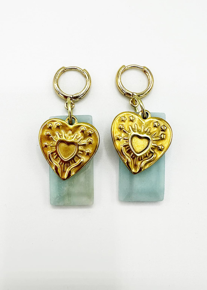 Pendientes amazonita