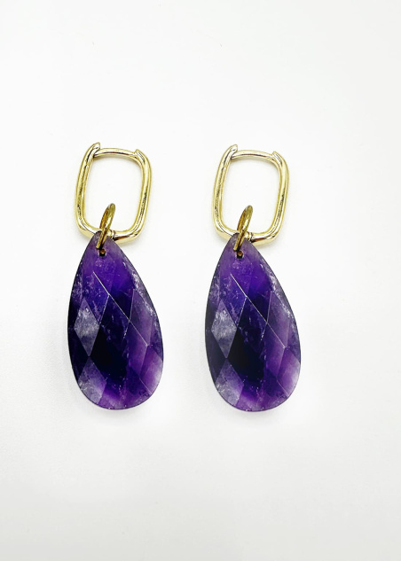 Pendientes de amatista