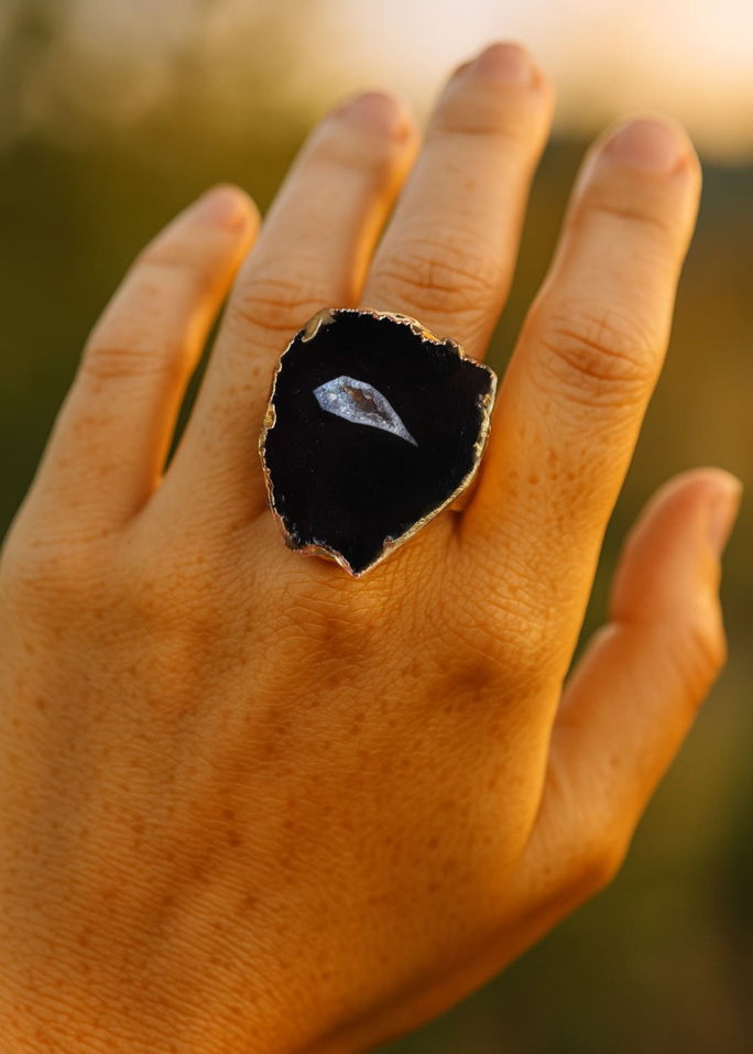 Anillo piedra negra 2