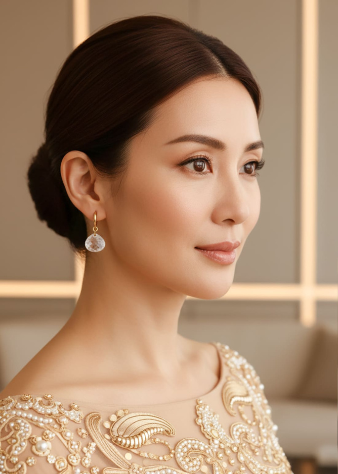 Pendientes de cuarzo cristal