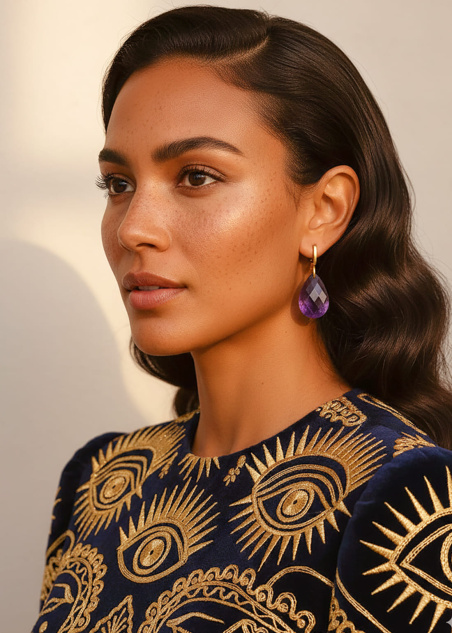 Pendientes de amatista