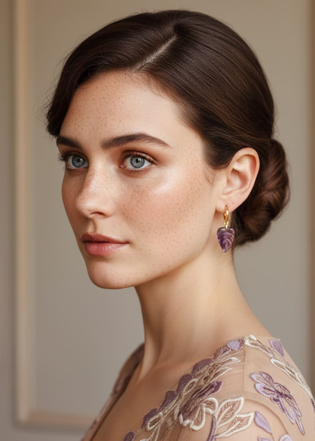 pendientes turmalina rosa