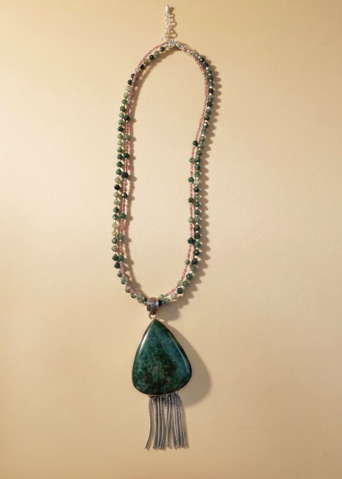 Collar ágata musgosa