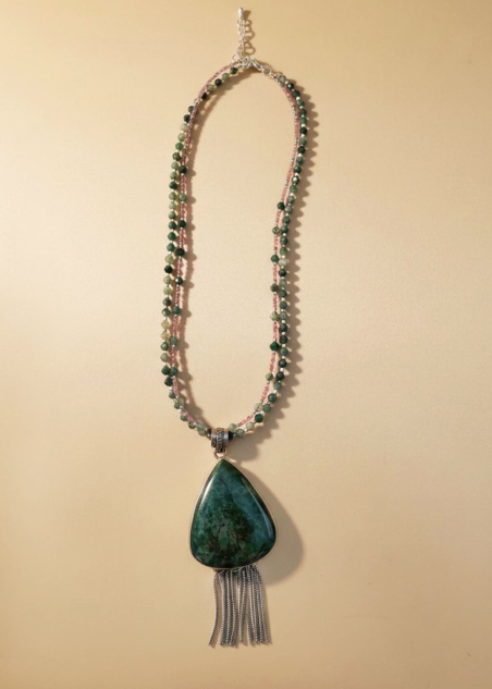 Collar ágata musgosa