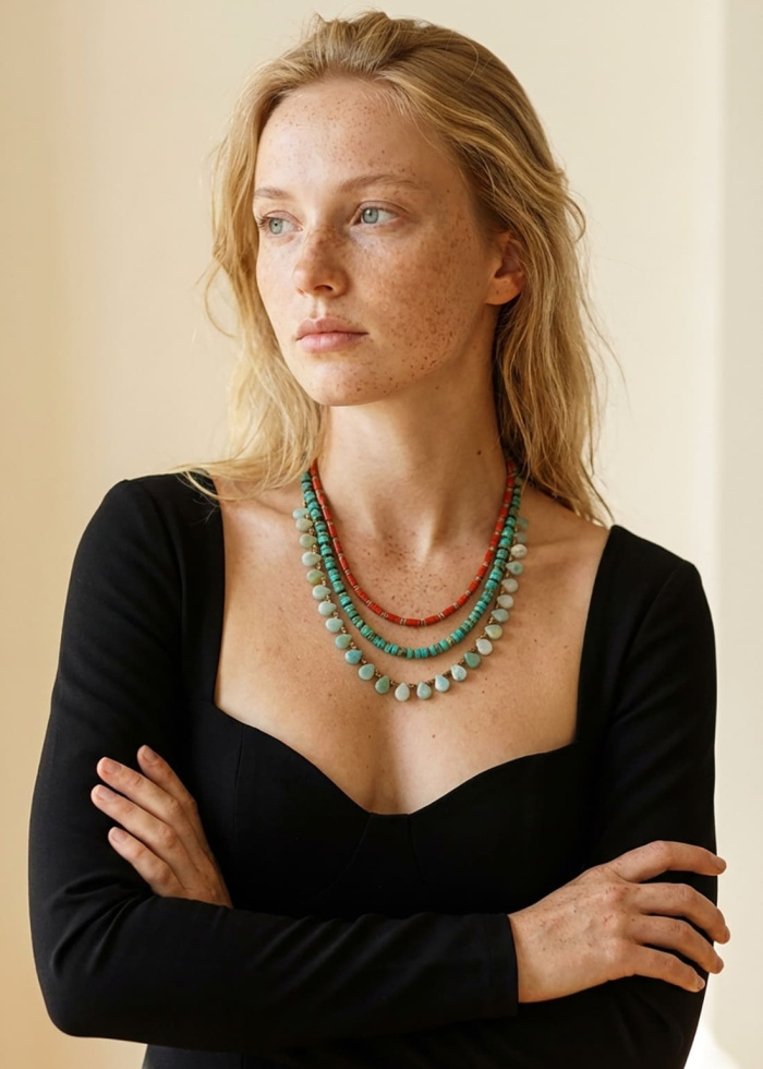 Collar piedras naturales