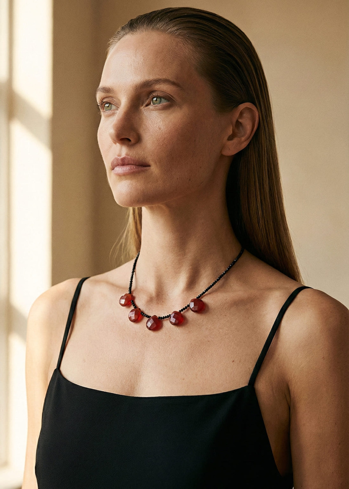 Collar espinela negra