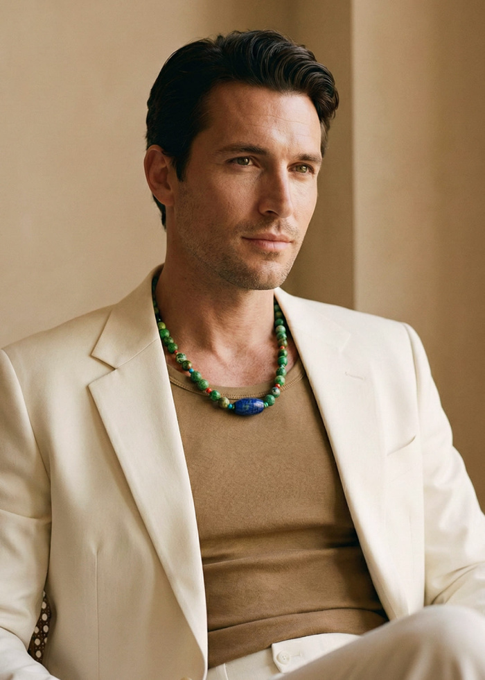 Collar lapislázuli y turquesas